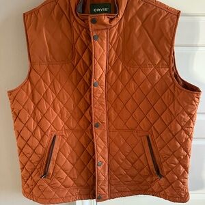 Orvis Men's Rust Quilted Vest